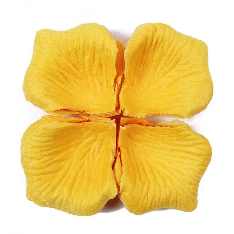 1000 PCS Silk Rose Petals Elegant Wedding or Event Decoration - Yellow