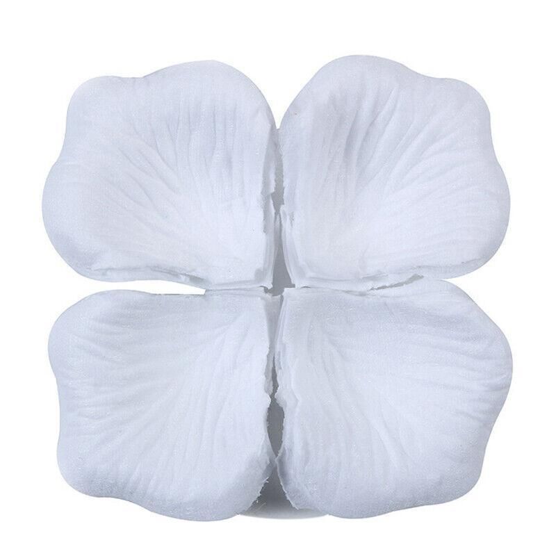 1000 PCS Silk Rose Petals Elegant Wedding or Event Decoration - White