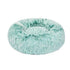 L-70CM Dog Cat Pet Calming Bed Washable ZIPPER Cover Warm Soft Plush Round Sleeping - Light Green