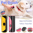 Pet Dog Cat Hair Fur Deshedding Shedding Trimmer Tool Grooming Roll Comb Brush - Red