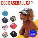 Dog Baseball Cap Outdoor Pet Sun Hat Summer Canvas Visor Puppy S Size - Camouflage