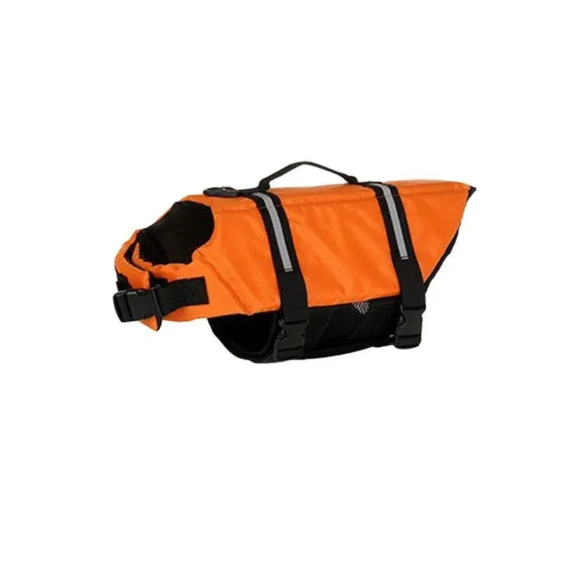 Dog Life Jacket Buoyancy Vest Float Aid for Swimming and Boating Orange - M