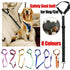 Dog Pet Safety Seat Belt Clip For Car Vehicle Seatbelt Adjustable Harness Lead - Orange