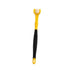 Three Sided Dog Toothbrush Pet Cat Teeth Cleaning Tool Oral Mouth Care Soft Bristle - Yellow+Black