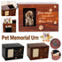 1x Wooden Pet Memorial Urn For Ashes With Photo Frame Cat/Dog Memory Box Keepsak - Black