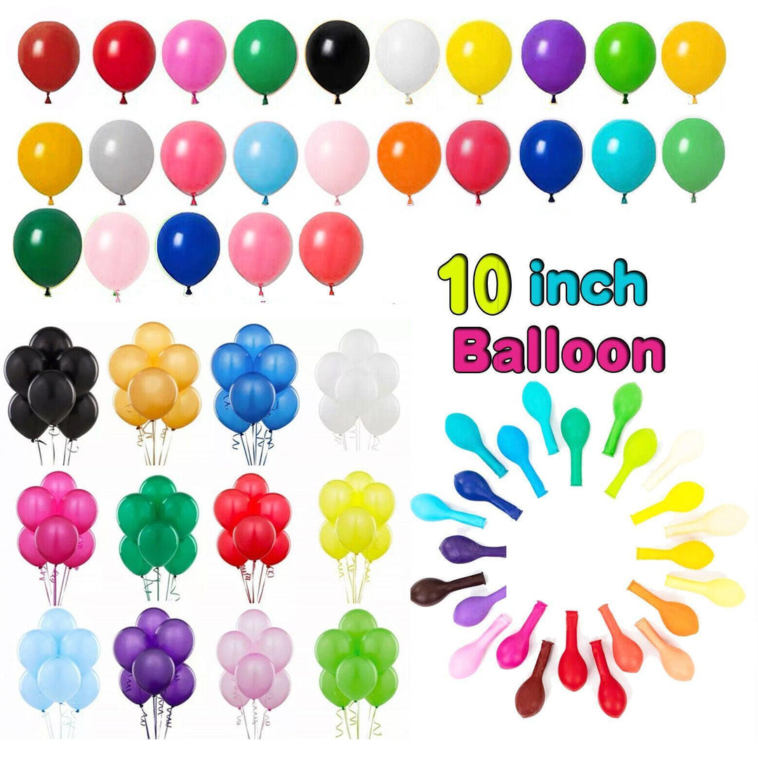 100PCS 10 Inch Latex Balloons Party Decorations Birthday Wedding Balloon Solid Colour - Light Purple