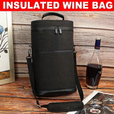 Outdoor Portable Wine Barrel Bag Insulated Picnic Bag for Red Wine Storage