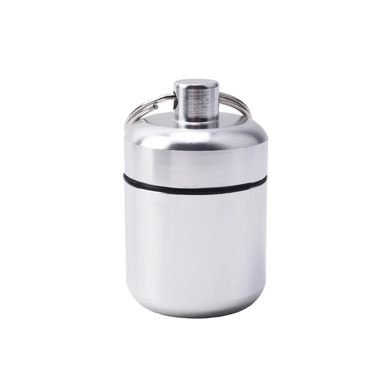 6Pcs Mini Sealed Metal Aluminum Tin Small Item Storage Jar Container Box Use - Silver