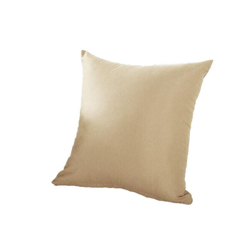 45cm*45cm Multicoloured Plain Solid Colour Cushion Cover Decorative Pillow Case - Beige