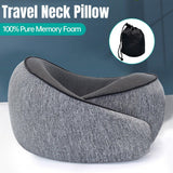 Neck Pillow for Travel Memory Foam Comfortable Breathable Soft U-Shaped