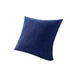 45X45 Plain Solid Colour Cushion Cover Decorative Pillow Case Home Multicoloured - Blue