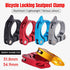Quick Release Bicycle Seat Tube Clamp Multi Color Lever Lock Cycling Accessories - Silver-3-4