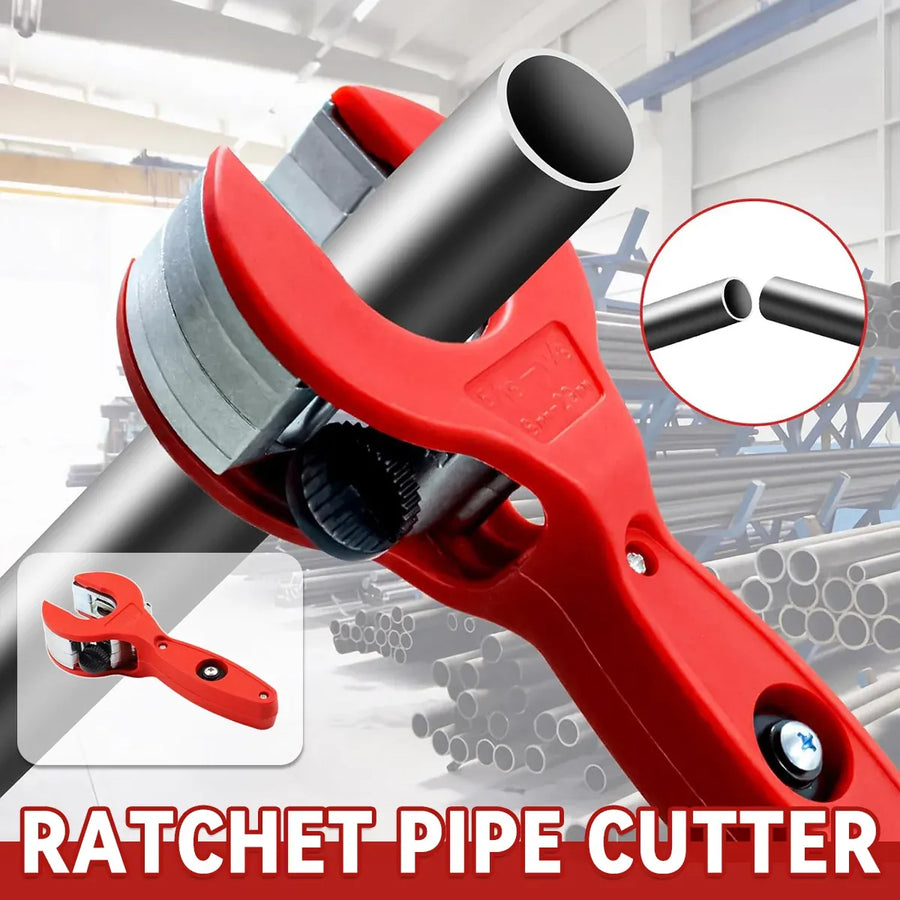 Ratchet Pipe Cutter Quick Pipe Cutting Tool for Metal Pipes Plumbing Repair