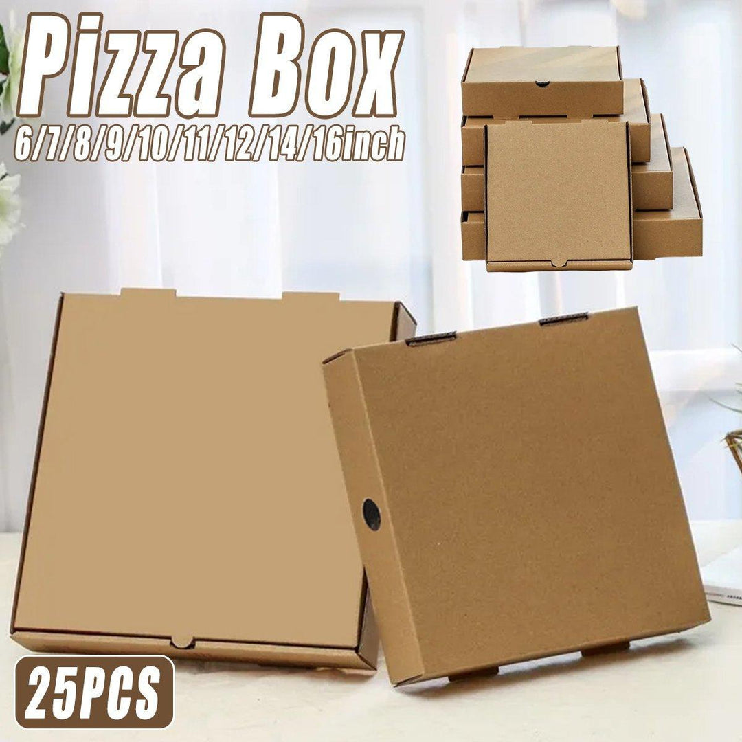 25pcs Break Resistant Pizza Boxes for Cooking Takeout and Food Delivery Needs - 12inch
