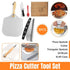 Aluminum Pizza Shovel 12Inch Pizza Transfer Tool with Pizza Cutter and Wheel Set