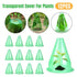 12PCS Clear Garden Plant Protector Bell Covers Round for Frost Birds Weather