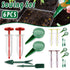 6PCS Garden Seeder Set Mini Seed Planting Tools Manual Seeder for Gardening - Coffee