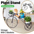 European Style Multi Layer Iron Bicycle Basket Flower Rack Outdoor Garden Decor