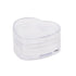20pcs Heart Shaped Plastic Gift Packaging Boxes for Candy Jewelry and Favors - 3.7x6.5x5cm