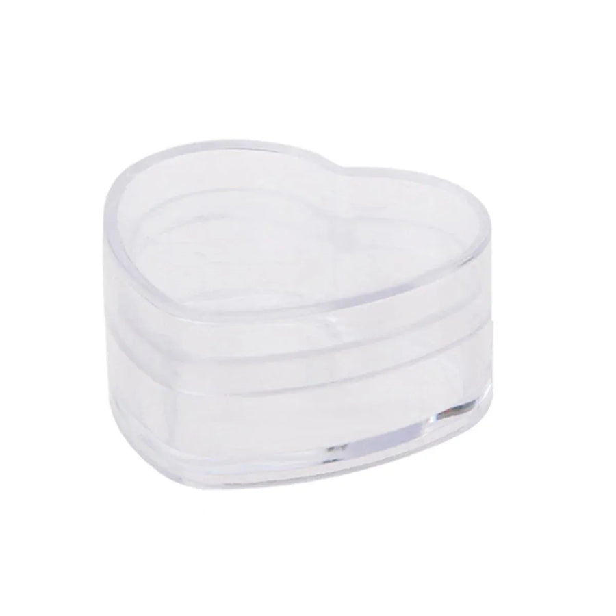 20pcs Heart Shaped Plastic Gift Packaging Boxes for Candy Jewelry and Favors - 3.7x6.5x5cm