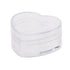 20pcs Heart Shaped Plastic Gift Packaging Boxes for Candy Jewelry and Favors - 4.6x8x7cm