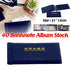 Navy BankNote 40 Pages Album Stock Collection Storage Currency Holder Pocket