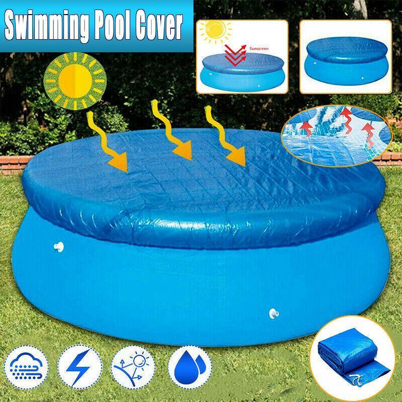 Round Swimming Pool Cover Lot For Garden Outdoor Paddling Family Pools - 366cm