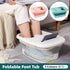 Foldable Foot Tub Portable Large Capacity Foot Basin for Home Bathroom Spa and Travel - Pink