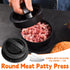 Manual Hamburger Press Round Meat Patty Mould BBQ with 100 Wax Discs