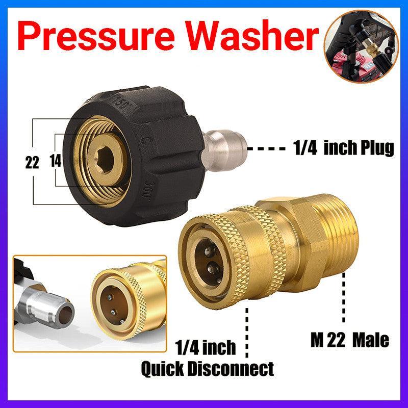 Pressure Washer Adapter 1/4inch Quick Connect Kit M22-14 Adapter