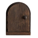 Solid Wood Wall Switch Protector Cover Socket Decorative Frame Masking Cover - Dark Wood