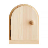 Solid Wood Wall Switch Protector Cover Socket Decorative Frame Masking Cover - Natural Wood