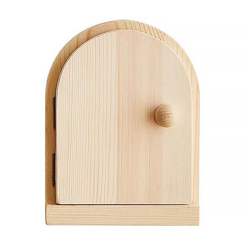 Solid Wood Wall Switch Protector Cover Socket Decorative Frame Masking Cover - Natural Wood