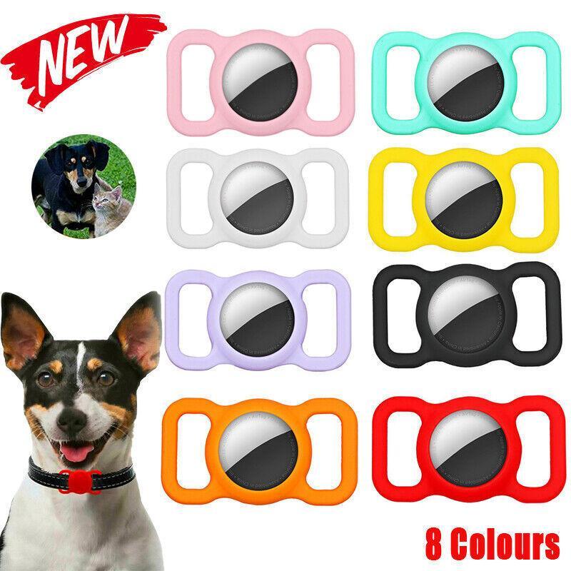 Silicone Collar Attachment Case Compatible with Tracking Device for Pets - White