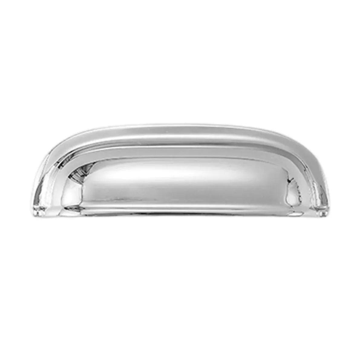 Retro Brass Cup Drawer Handle 2 Hole Vintage Cabinet Pull for Furniture Door and Drawer - Silver