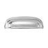 Retro Brass Cup Drawer Handle 2 Hole Vintage Cabinet Pull for Furniture Door and Drawer - Silver