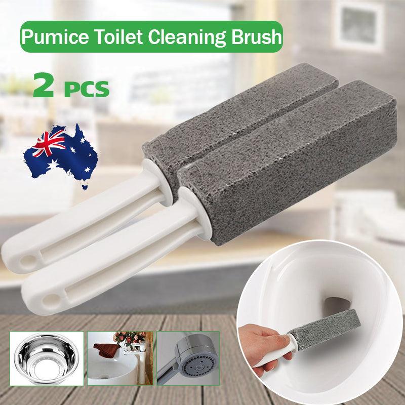 2X Toilet Bowl Brush Cleaning Pumice Stone Stains Bathtub Wand Tile Cleaner Tool
