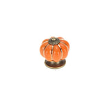 Pumpkin Ceramic Vintage Door Knobs Cabinet Drawer Cupboard Kitchen Pull Handle