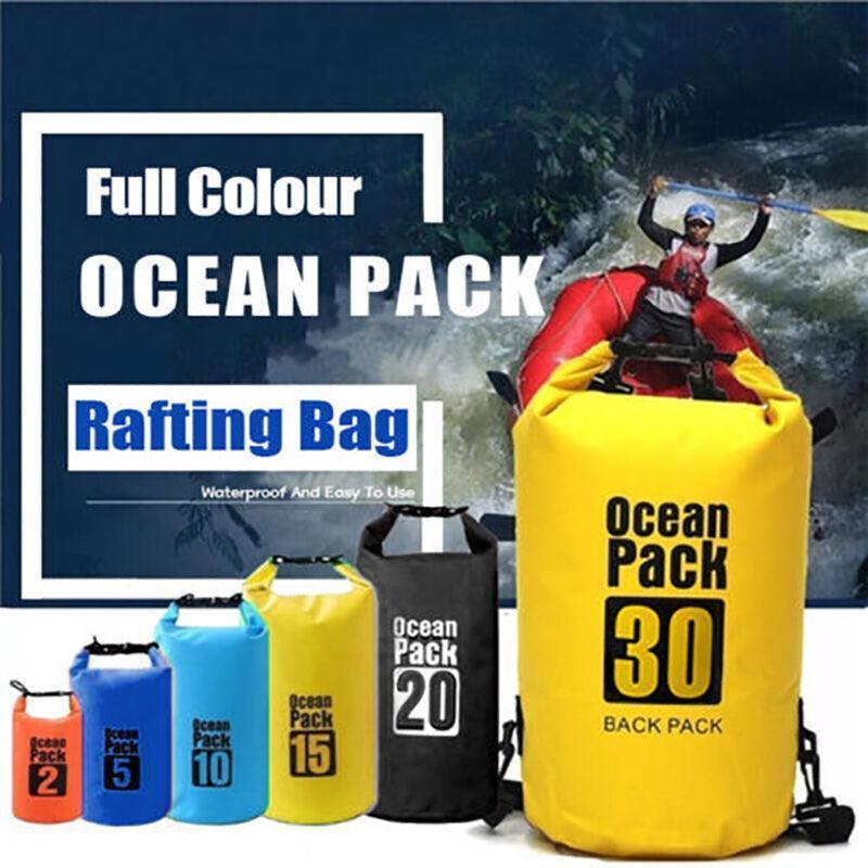 Orange Waterproof Bag Dry Sack Fishing Camping Canoeing Outdoor Sport 2/5/10/15/20/30 L - 5L