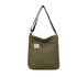 Womens Hobo Large Canvas Shoulder Bag Travel Crossbody Bag Handbag Tote Bag - Army Green