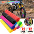 72PCS Wheel Spoke Wrap Sleeves Mountain Bike Bicycle Mtb Wraps Skins Covers - Fluorescent Green
