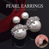 New Women Ladies Crystal Rhinestone Pearl Ear Studs Earrings Charm Jewelry Gift