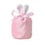 Organizer birthday party bunny ears candy bags easter rabbit gift packing bags - wine red