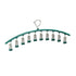 3PCS Windproof Clothes Drying Rack Balcony Hanger Pantyhose Underwear Clips - Green