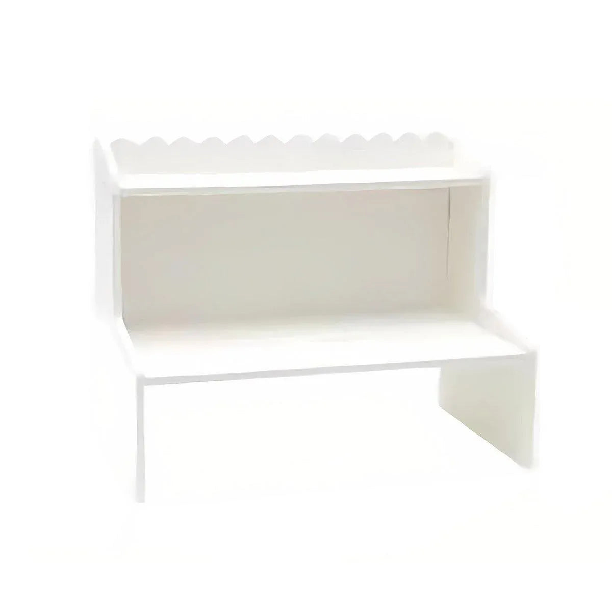 Elevated Double Layer Desktop Storage Rack for Office Dormitory Cosmetics Books - M