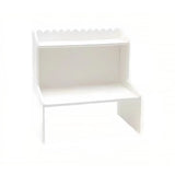 Elevated Double Layer Desktop Storage Rack for Office Dormitory Cosmetics Books - S