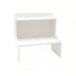 Elevated Double Layer Desktop Storage Rack for Office Dormitory Cosmetics Books - S