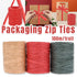 3 Rolls Raffia Paper Rope Gift Wrapping String Decorative Tie for Crafts Packing