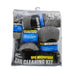9PCS Car Cleaning Kit Microfiber Towel Wax Sponge Wheel Brush Gloves Set Use - Grey
