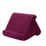 Tablet Pillow Stands For iPad Book Reader Holder Rest Laps Reading Cushion - Dark Red